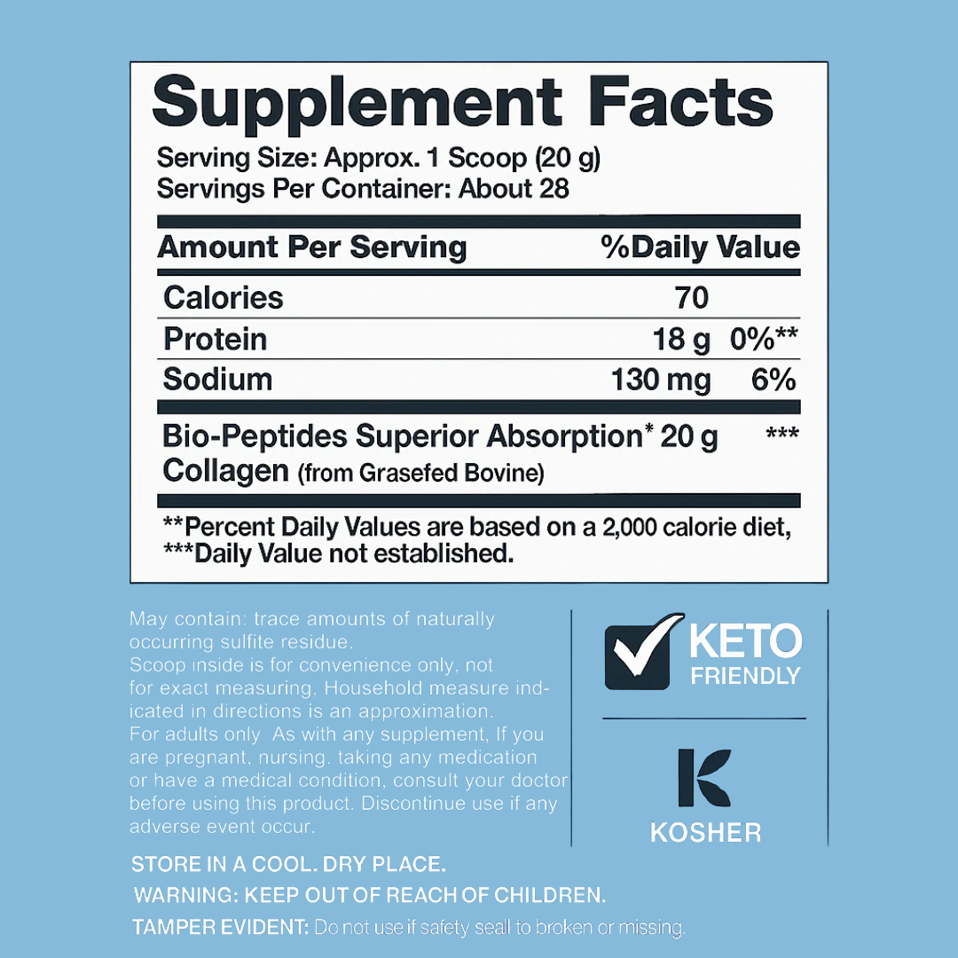 Grassfed Collagen Bio-Peptides Powder